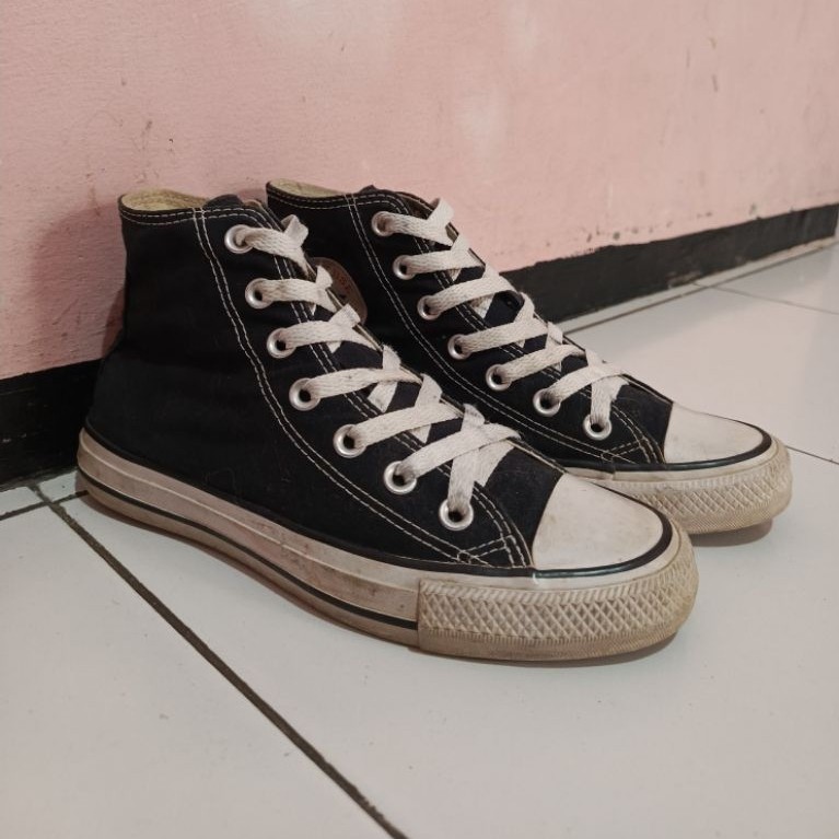 Converse Converse รองเท้าผ้าใบ Converse Hi Black White ไซส์ - 37