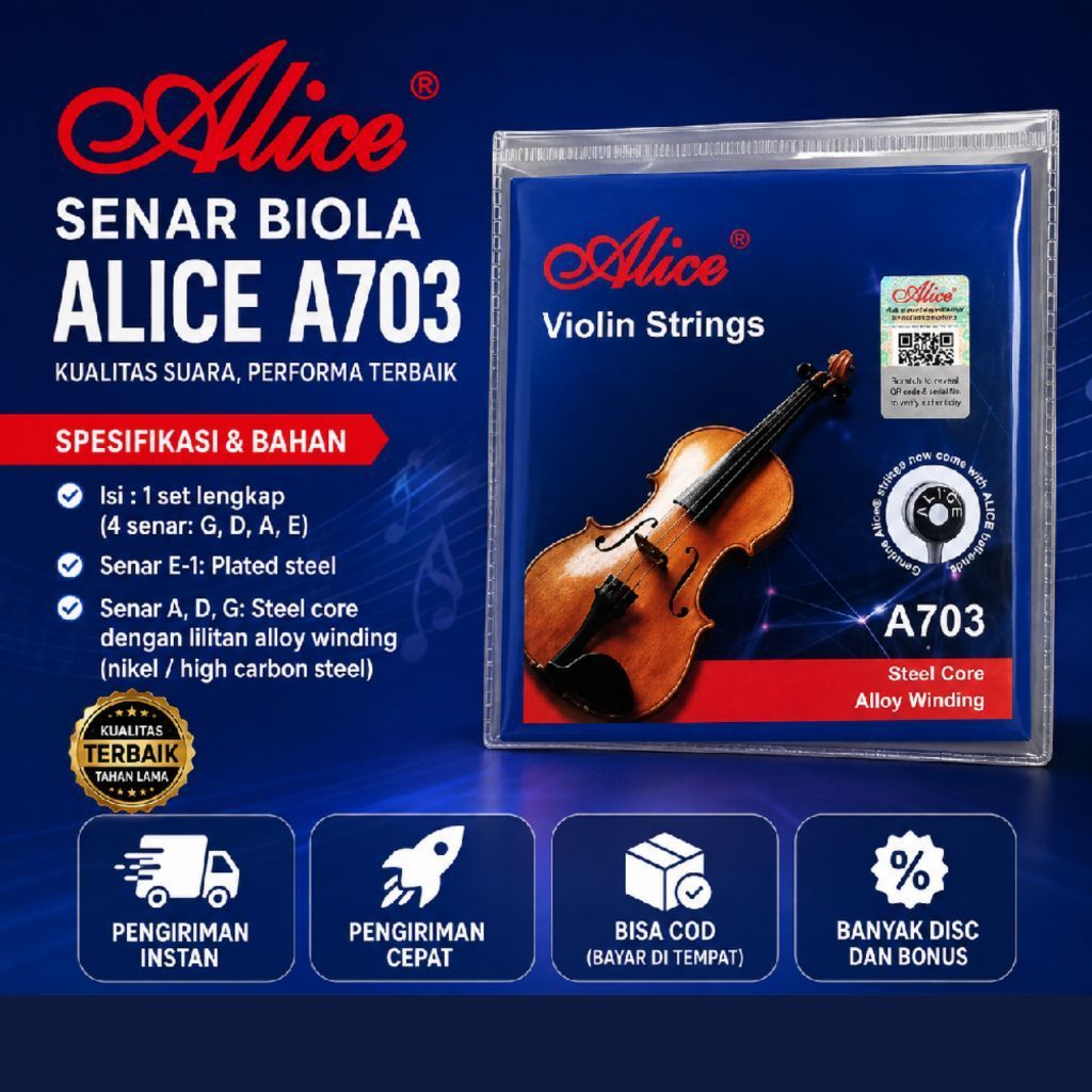 ต้นฉบับ ALICE A703 VIOLIN STRINGS