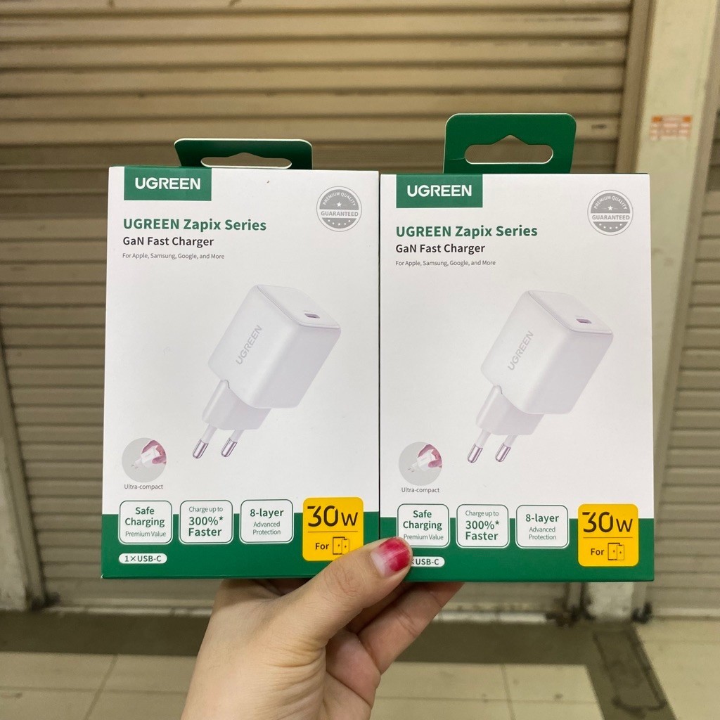 อะแดปเตอร์ GAN UGREEN ZAPIX SERIES 30W ADAPTER UGREEN 1 พอร์ต usb c to c 30W