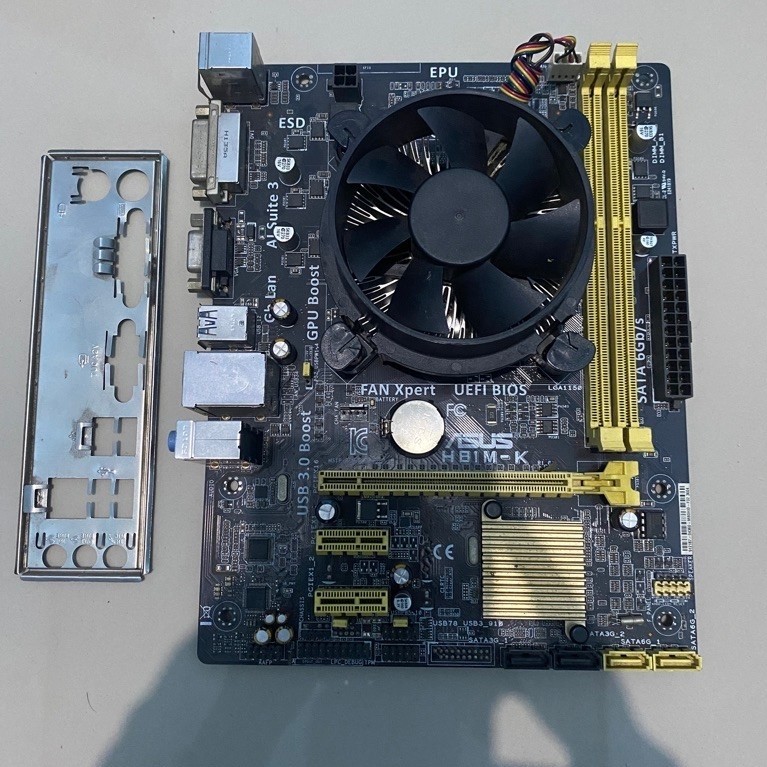 Asus h81m-k + g3260 + พัดลม