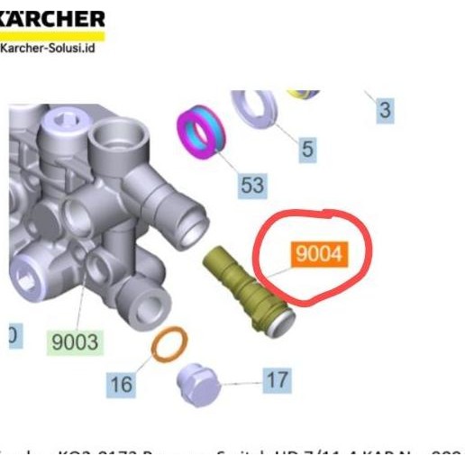 Karcher KQ2-0173 สวิตช์แรงดัน HD 7/11-4 KAP No. 9004