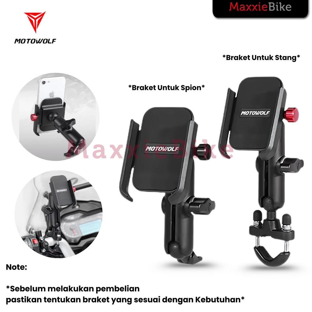 Motowolf MDL2821 ที่วางโทรศัพท์แฮนด์กระจกมองหลังรถจักรยานยนต์