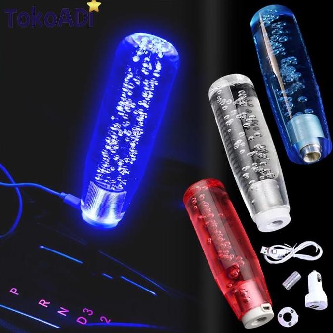 DR302>> Multicolor Shift Knob Led 15cm รุ่นใหม่ล่าสุด Universal Crystal Car Gear Knob