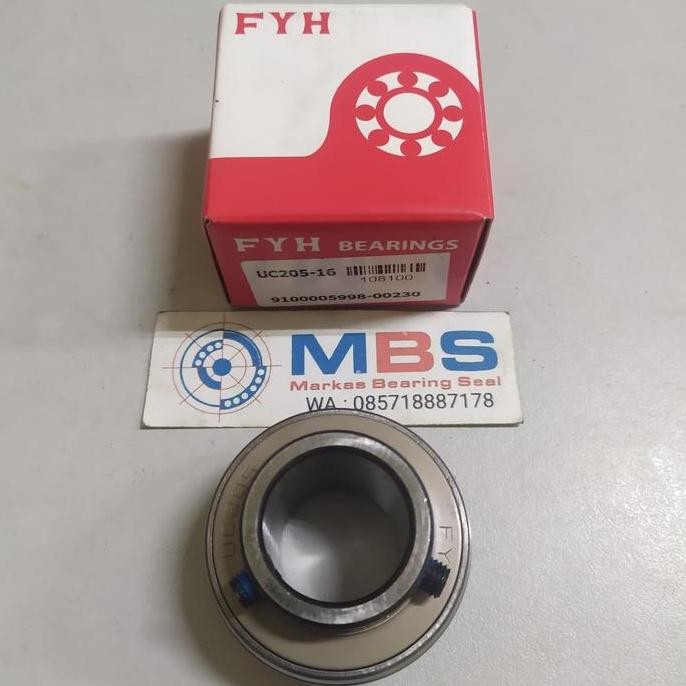 BEARING INSERT UC 205-16 AS 25.4 MM ยี่ห้อ FYH UC205 นิ้ว