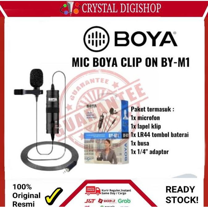 Boya BY-M1 ไมโครโฟนแบบหนีบเสื้อ