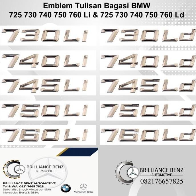 Bmw Emblem 730Li 740Li 745Li 750Li 730Ld 740Ld 760Ld ที่ดีที่สุด Bmw Trunk Emblem