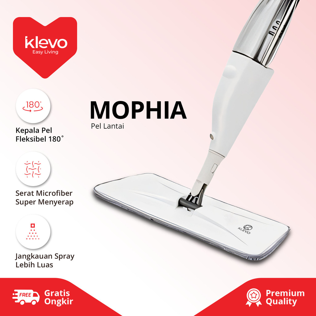 KLEVO Mophia Spray Floor Mop Spray Mop Spray Floor Mop Without Wringing Automatic Practical