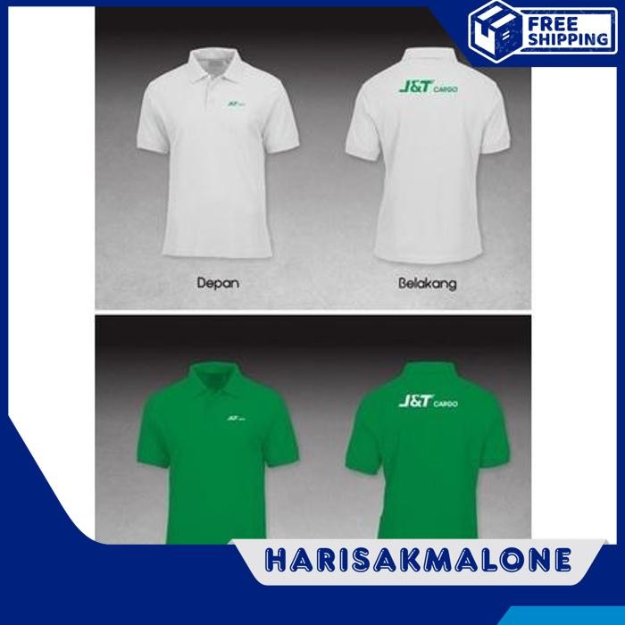 เสื้อโปโล เสื้อยืดคอปก DISTRO J&T JNT CARGO JRT & PLAIN CUSTOM INDONESIA ผู้ชายผู้หญิง COOL FEXPRESS