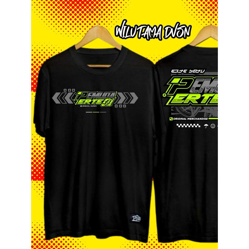 ERTE 01-05 เสื้อยืดจาก Erte 1 ถึง Erte 5 YOUTH Racing Design เสื้อฟรีสติ๊กเกอร์-PEMUDA RT RW ผ้าฝ้าย