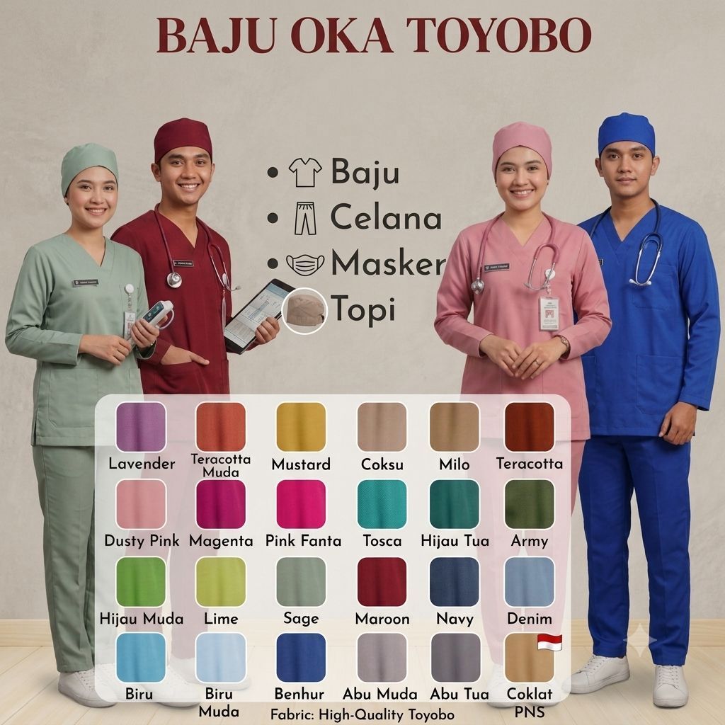 TOYOBO OKA NURSE CLOTHES UNISEX LONG-SLEEVED MEDICAL SCRUB GUARD CLOTHES