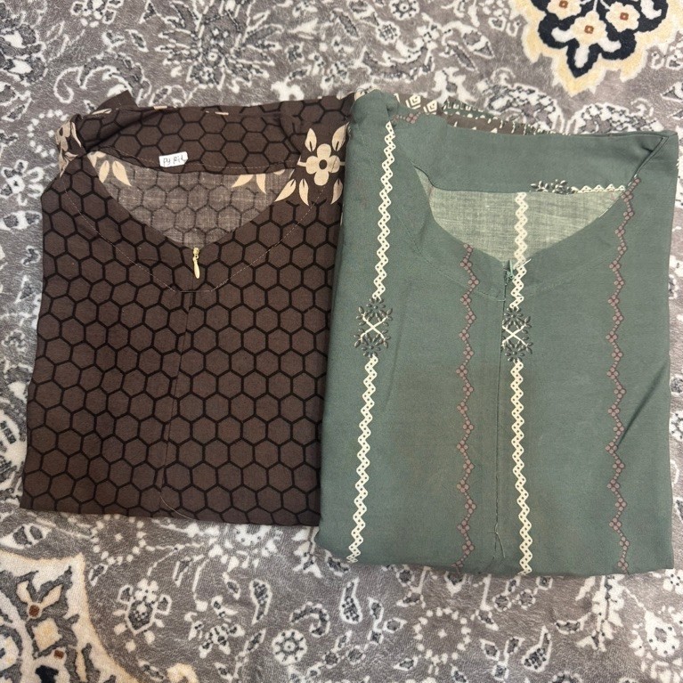 CAMELLIA BOUTIQUE 99 || BUNDLING 2 UMBRELLA DRESS (KAMAYLA TAUPE+ALINA MINT)
