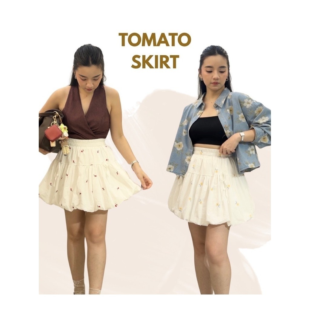 TOMATO SKORT // กระโปรงบอลลูนสั้น / กระโปรงบอลลูนผู้หญิง