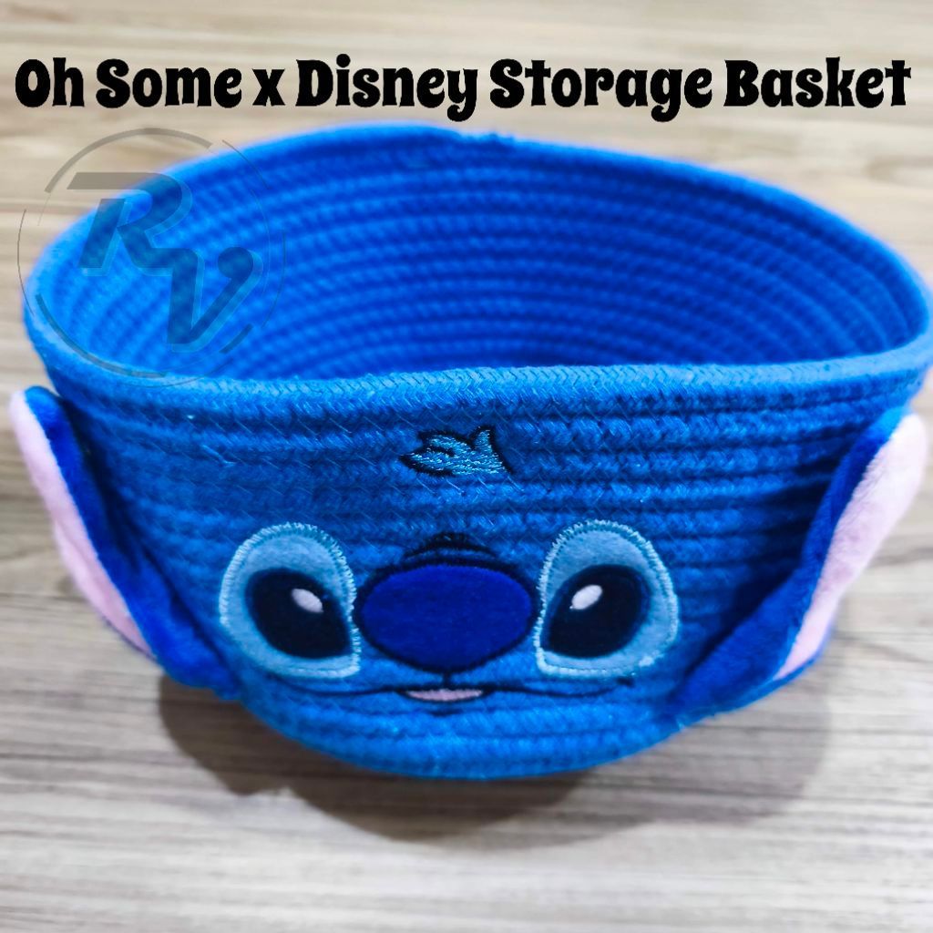 Oh Some x Disney Storage Basket Stitch Character Storage Basket สีฟ้า