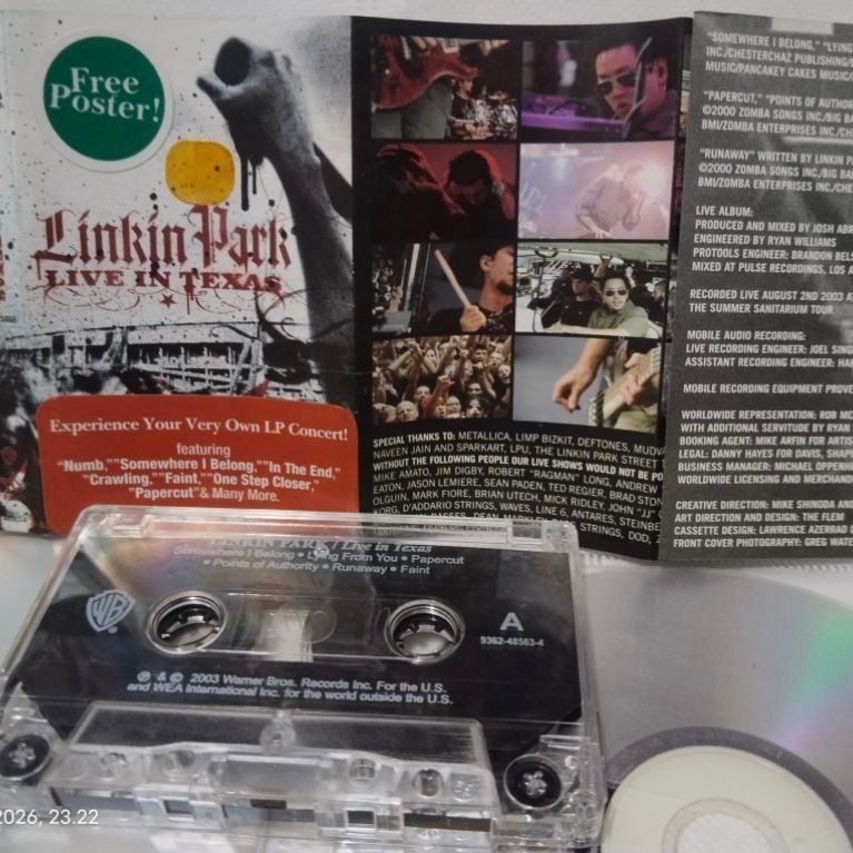 เทปคาสเซ็ท Linkin park _ Live in texas
