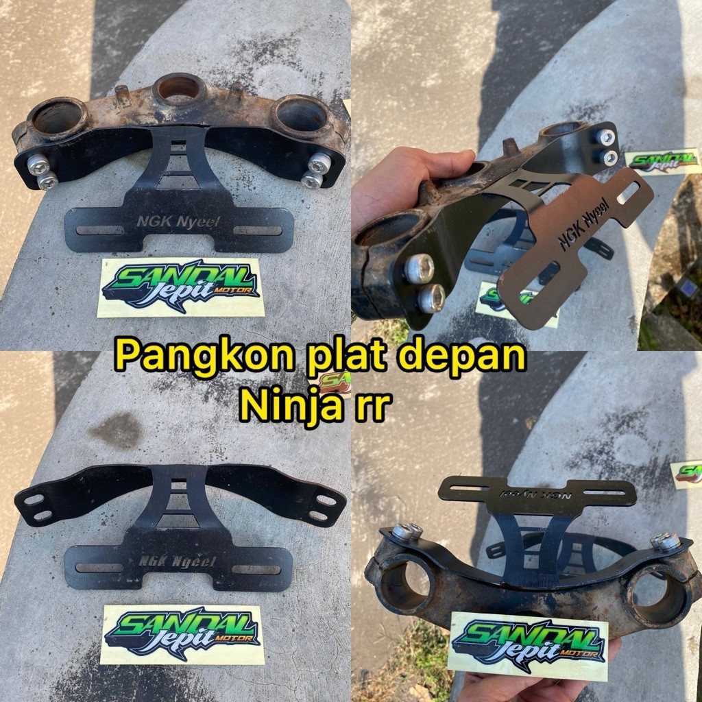 NINJA RR LOCATION PLATE HOLDER BY NGANJUK NINJA RR ด้านหน้า LOCATION PLATE HOLDER NINJA RR ด้านหน้า 