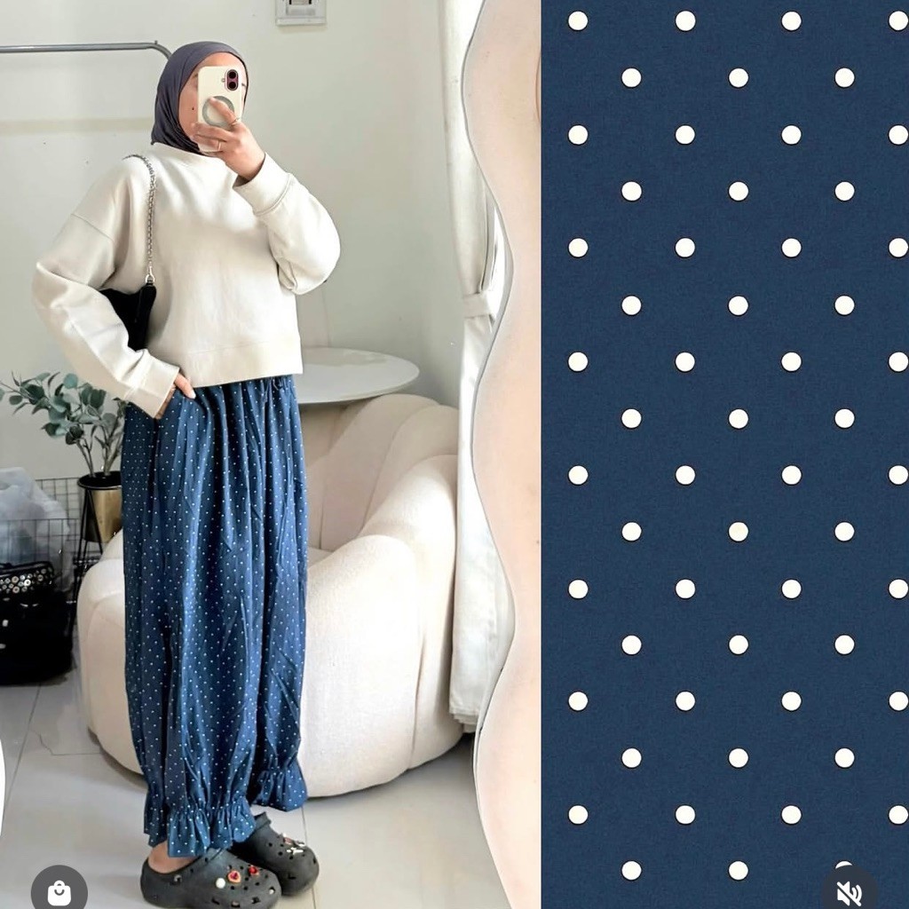 SIERRA PANTS STRIPE / POLKADOT / กางเกง TARTAN PANTS / กางเกง STRIPE / RUBBER POLKADOT PANTS by monz