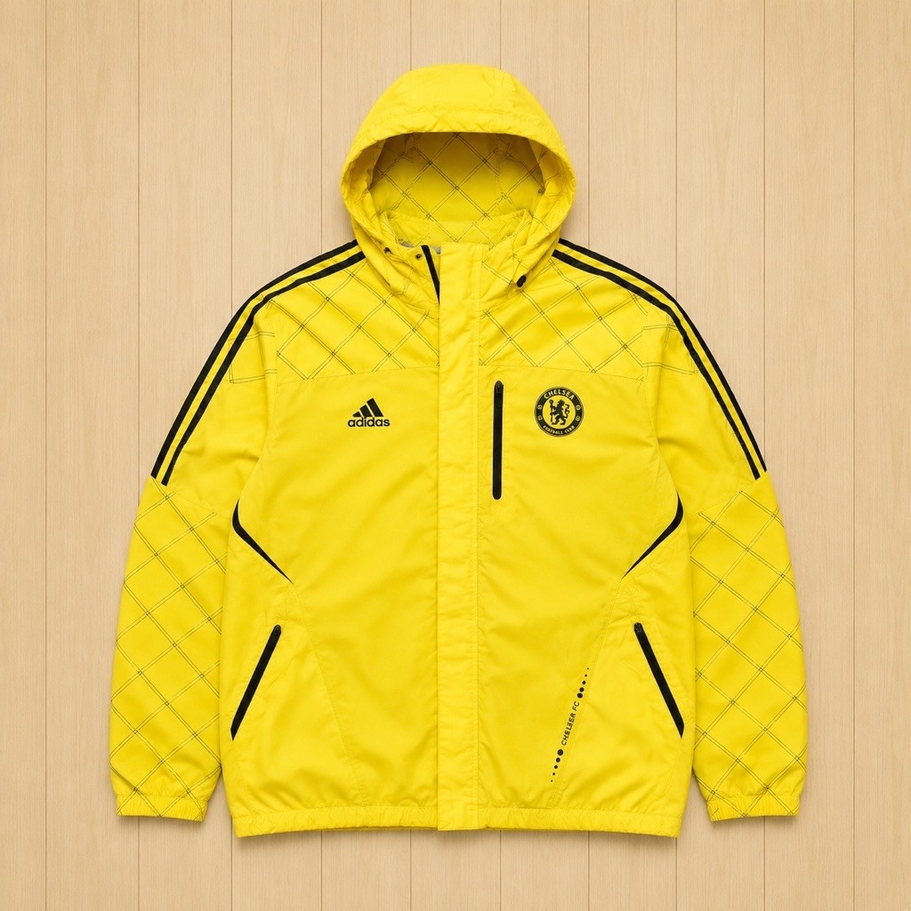 Chelsea FC x A didas Running Jacket Gorpcore Yellow Size: L Original