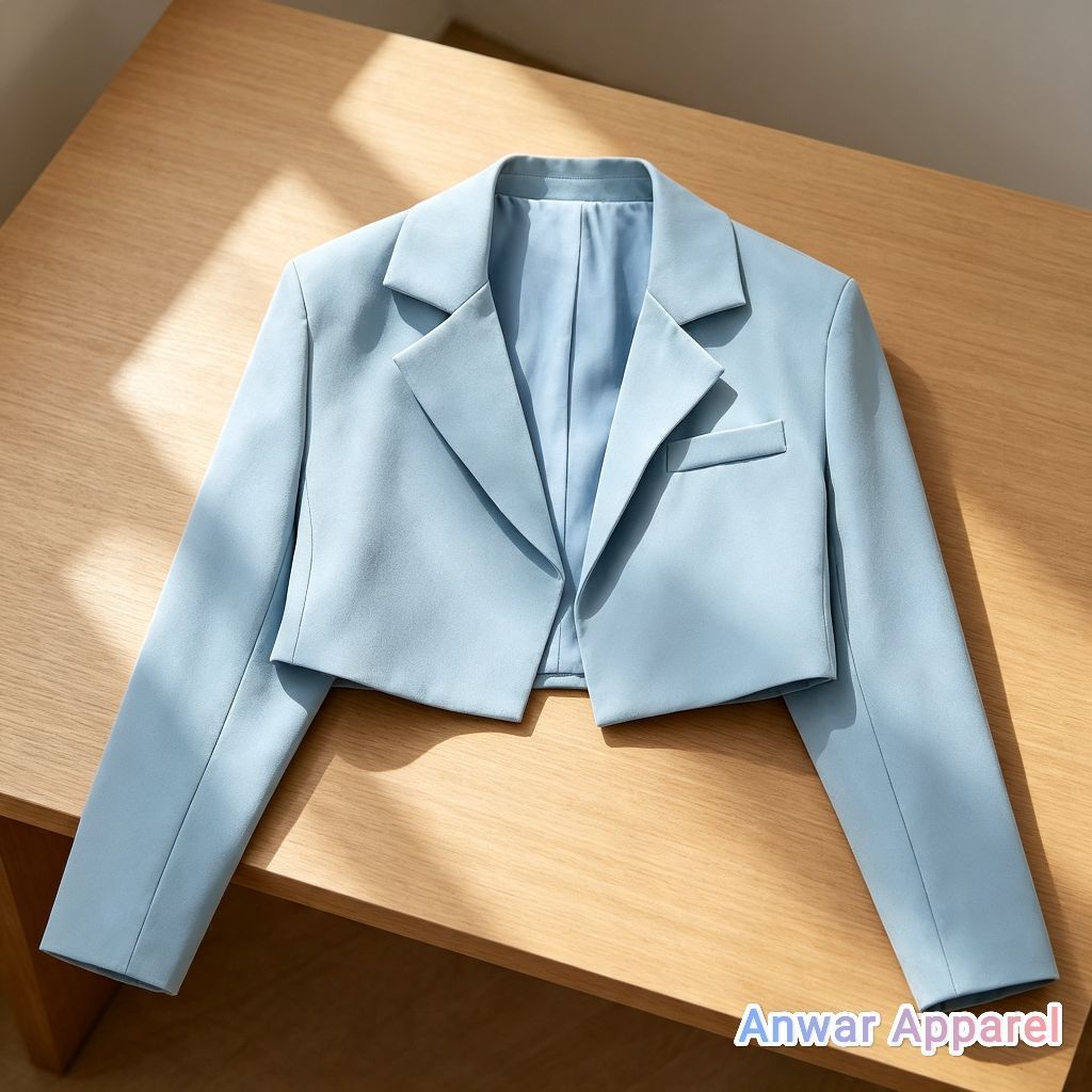 Modern Premium Slimfit Grey เสื้อครอปผู้หญิง Blazer