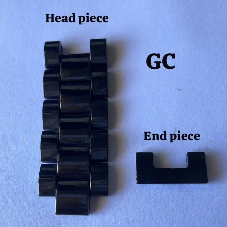 อะไหล่สายนาฬิกา GC ของแท้ - Head Piece & End Piece Black Ceramic 22mm