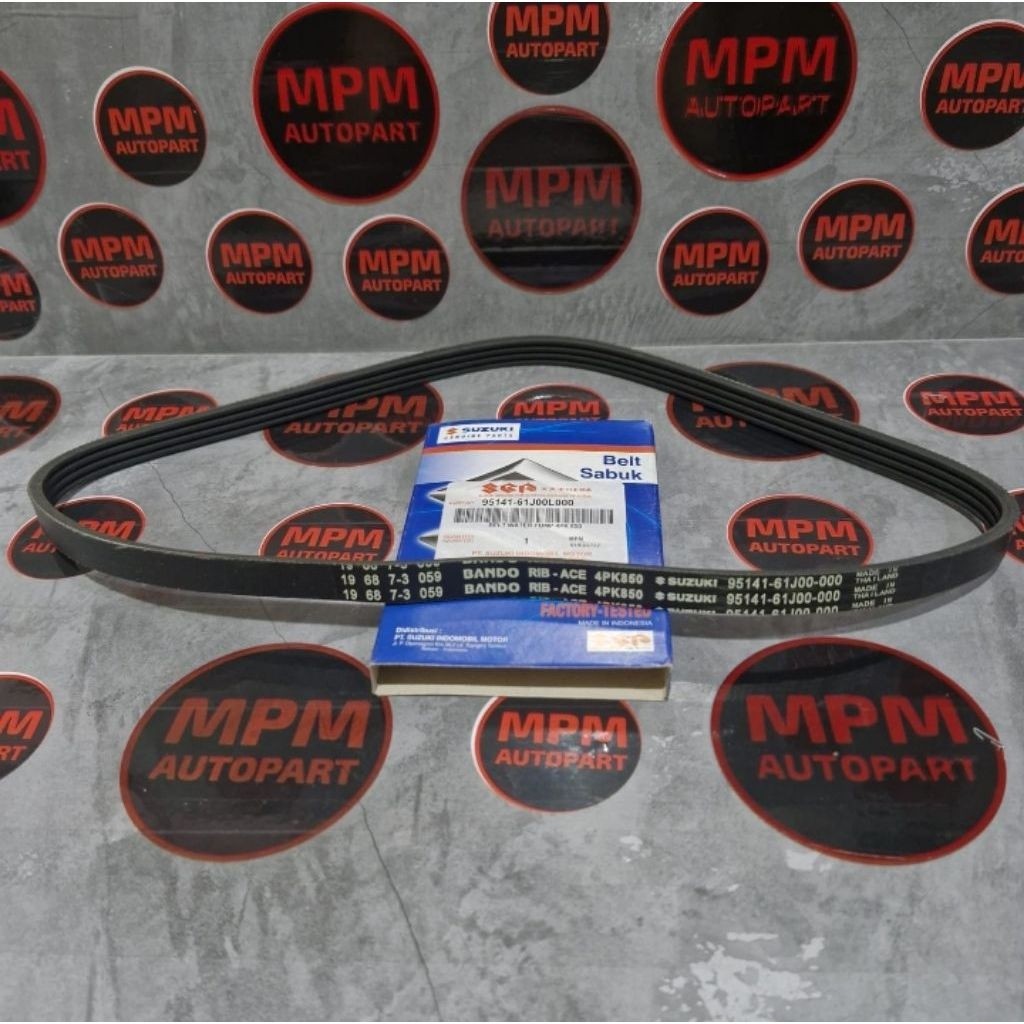 สายพานพัดลม สายพานรถตู้ 4pk 850 apv rena 4pk 850 95141-61J00