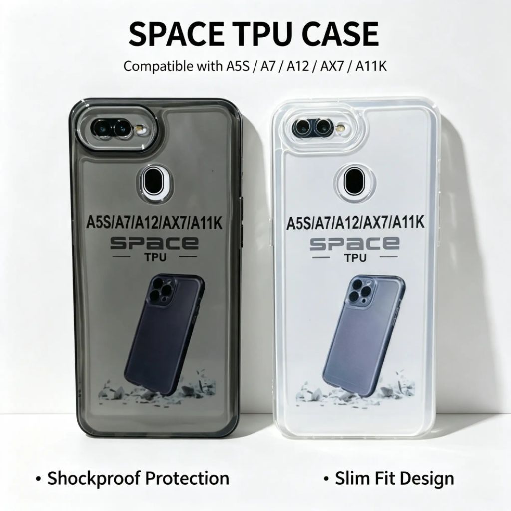 SoftCase Casing Clear Oppo A5S/F9/A12/A11K Silicone Clear Transparent Back Protector HP Camera Prote