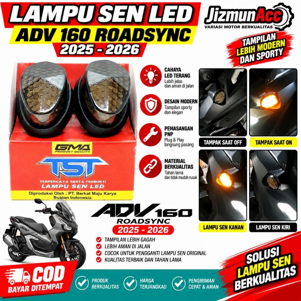 ไฟเลี้ยว ADV 160 ADV 150 LED คู่ 2 ชิ้น TST ไฟเลี้ยว LED Adv150 Adv160