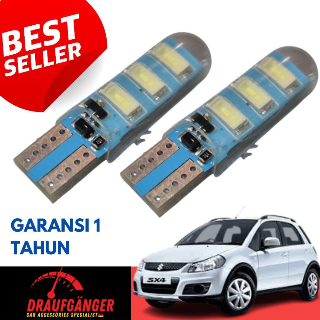 Suzuki X-Over Sx4 ไฟ LED Dusk เนื้อหา 2 ชิ้น T10 ซ็อกเก็ต 21 วัตต์ 12v น้ําแข็งสีฟ้า รับประกัน 1 ปี 