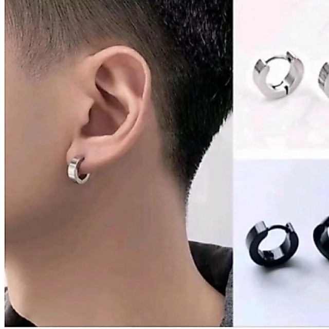 TITANIUM PIERCING EARRINGS สําหรับผู้ชายและผู้หญิง