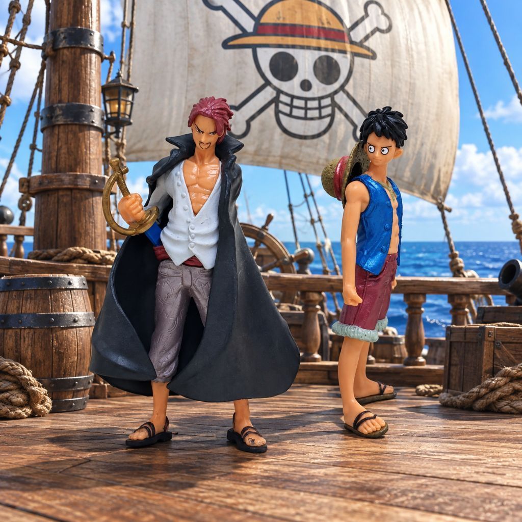 ชุดฟิกเกอร์ ONE PIECE LUFFY & SHANK ACTION