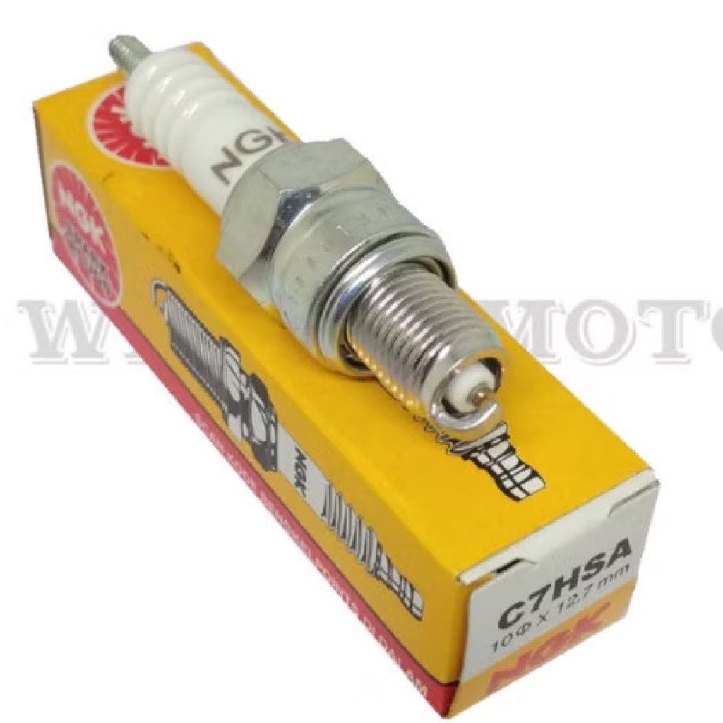 หัวเทียน NGK C7HSA ดั้งเดิม / หัวเทียน NGK Supra Grand Mio