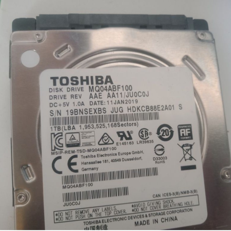 แล็ปท็อปมือสอง hdd 1 TB