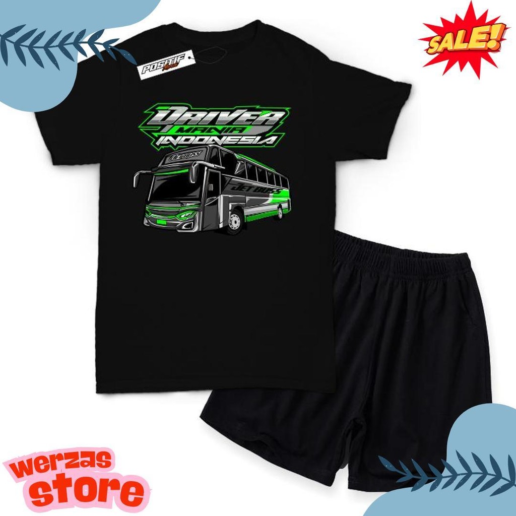 ถึง 70% Kids T-Shirt Set Young Driver Bus Truck Driver