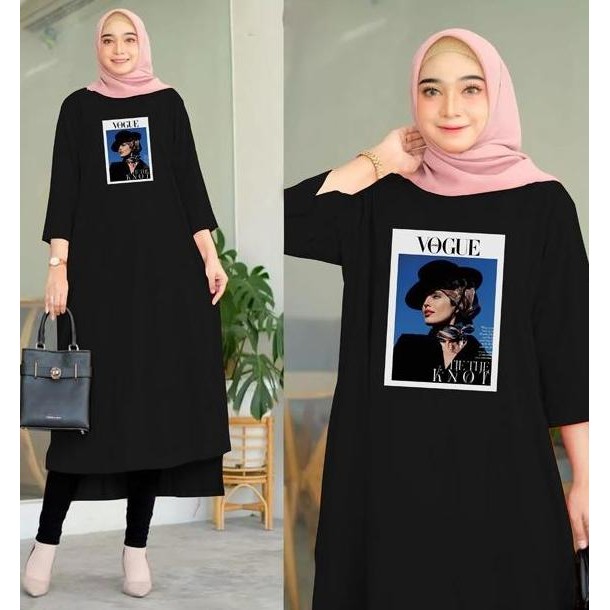 Db110 >> Yurica 01 Long Tunic Basic / Midi Dress Jumbo Babyterry Voque