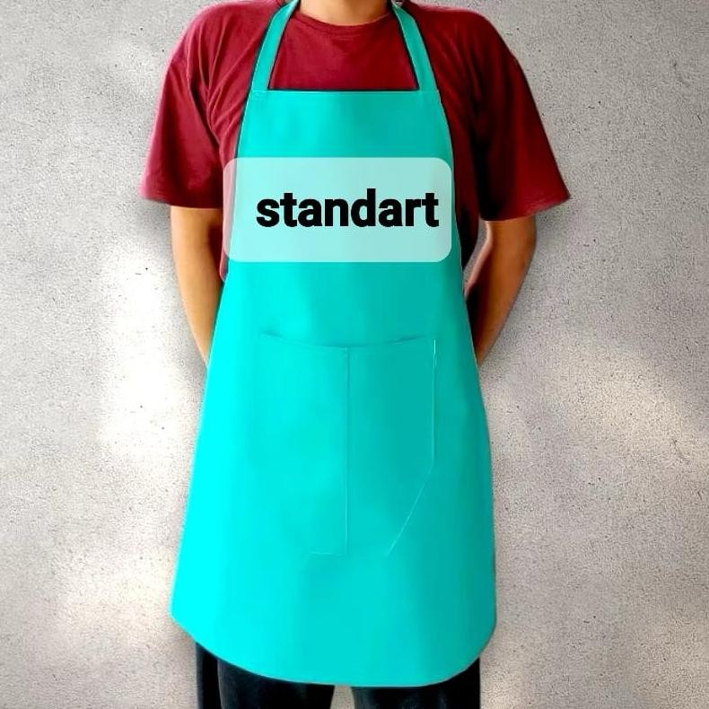 Oscar LEATHER APRON KITCHEN APRON กันน้ําและน้ํามัน ||