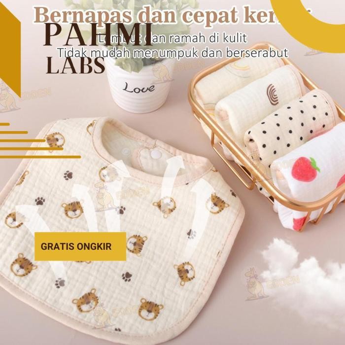 !! Fh-46 Edden Premium Bib Slabber Flower Baby Gauze ผ้าเช็ดตัวเด็ก Viral