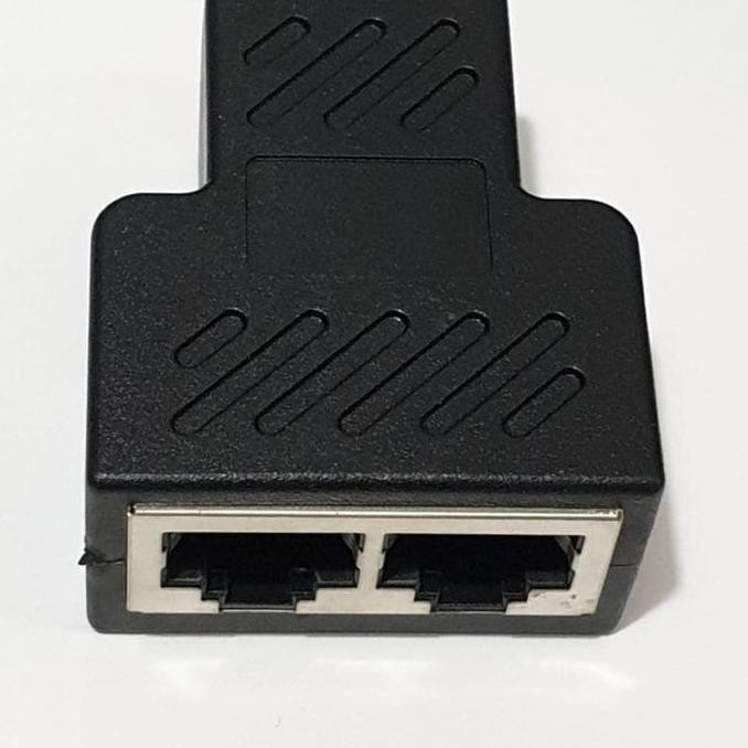 DV140 - สวิตช์หมุนสวิตช์ BRANCH 1 ถึง 2 RJ-45 RJ45 RJ 45 อะแดปเตอร์ LAN SPLITTER