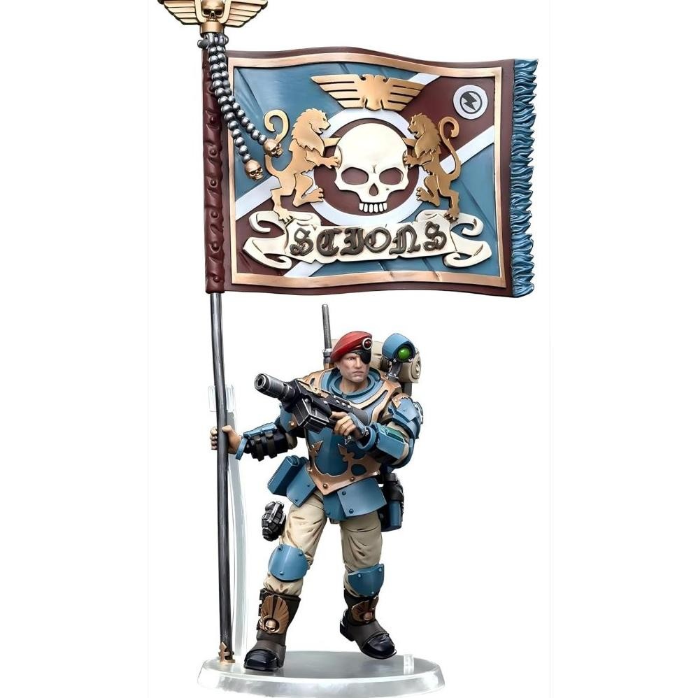 JOYTOY WARHAMMER 40K 1/18 ACTIONFIGUREN ASTRA MILITARUM TEMPESTUS SCIONS COMMAND SQUAD 55TH KAPPIC