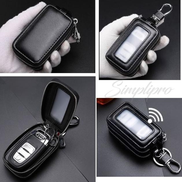 9.9 Gha-65 Genuine Leather Car Keyless Remote Key Wallet K8 Premium As23