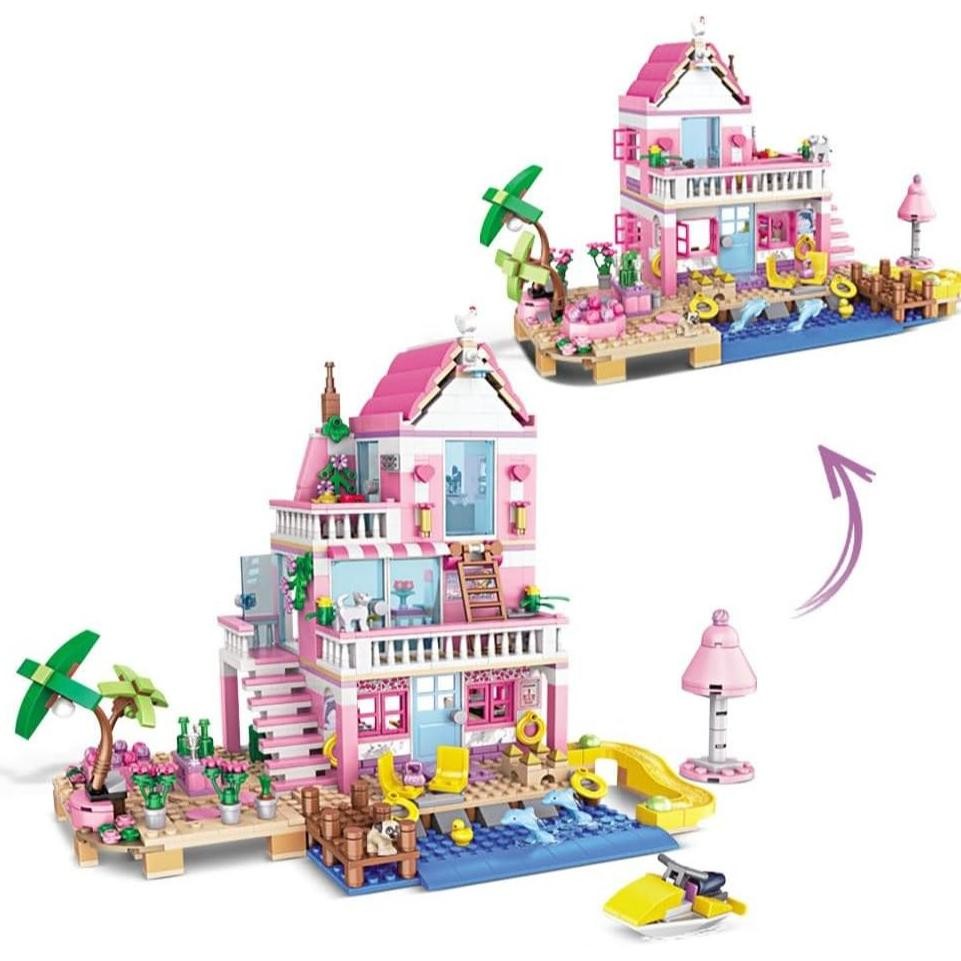 Mdchen MEER STRAND URLAUB VILLA BAUSETS Mdchen FERIENHAUS Creatives TRAUMHAUS Buteteine KIT