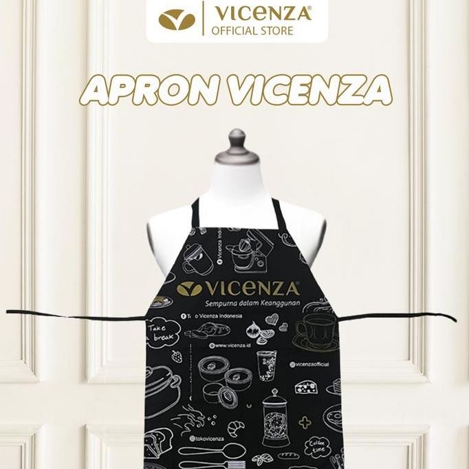 ผ้ากันเปื้อน Vicenza / ผ้ากันเปื้อนสีดํา