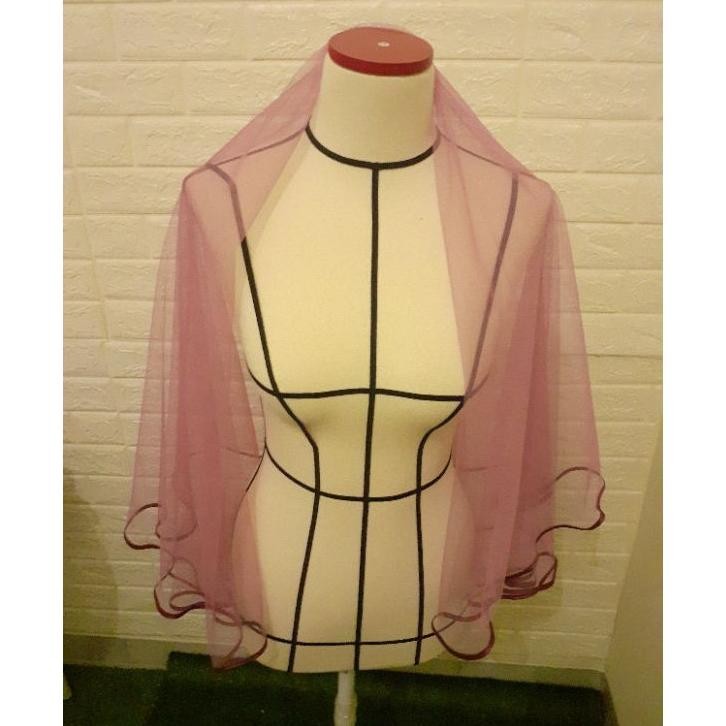 UNGU Wedding Veil 002 Dusty Purple Wedding Veil