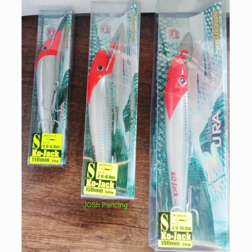Hot Minnow เหยื่อ Ko Jack Pro Hunter Azara Blue Lure Minow 110Mm-20Gr 150Mm-50Gr 190Mm-70Gr Fx-76