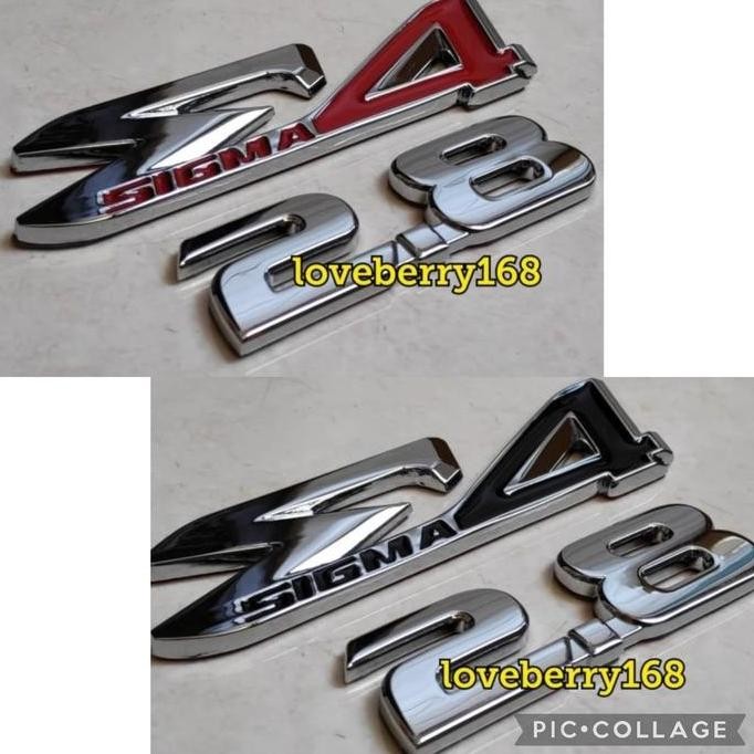 MERAH E4 Sigma 2.8 Emblem Chrome Color Red Combine Fortuner เวอร์ชั่นไทย ประหยัด