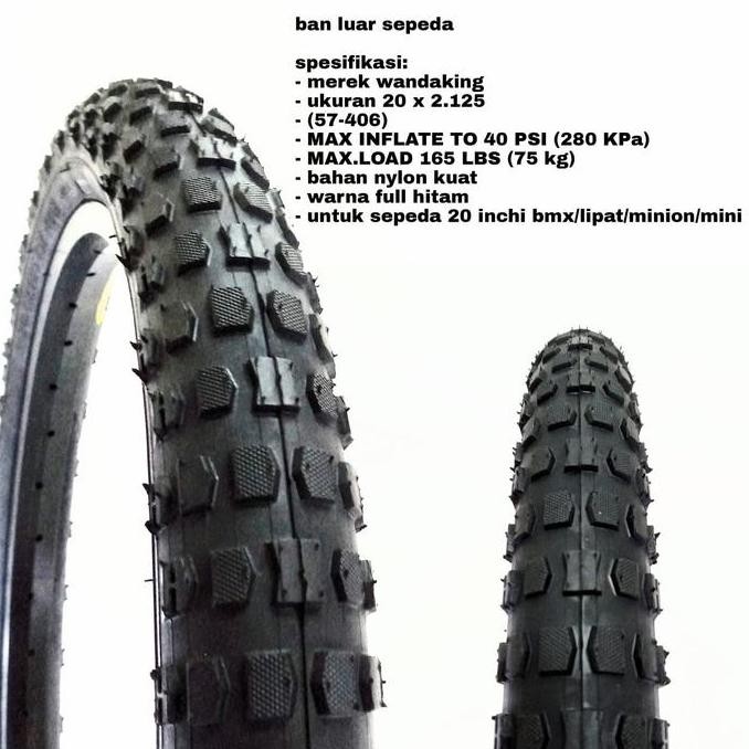 ยางนอกจักรยานขนาด 20 นิ้ว 20 x 2.125 BMX Minion mini 20x2.125 ไม้กายสิทธิ์