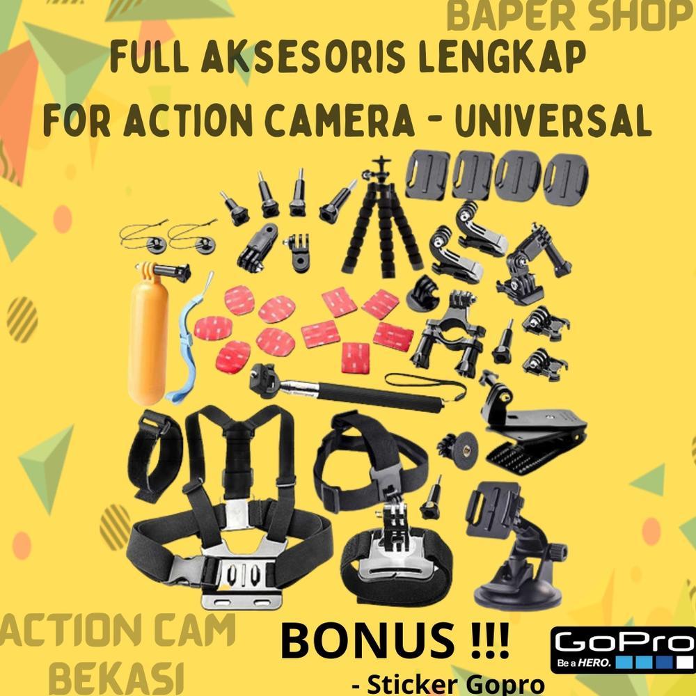 อุปกรณ์เสริมครบชุดสําหรับ Action Cam Xiaomi Yi Go Pro Brica Sjcam Bpro5 Akasu V50x Ezviz S1C