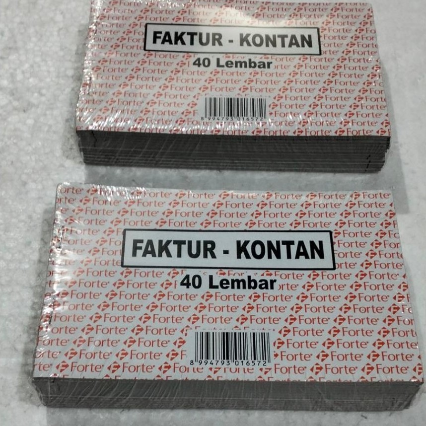 FORTE BRAND 1 DOUBLE PRINT INVOICE