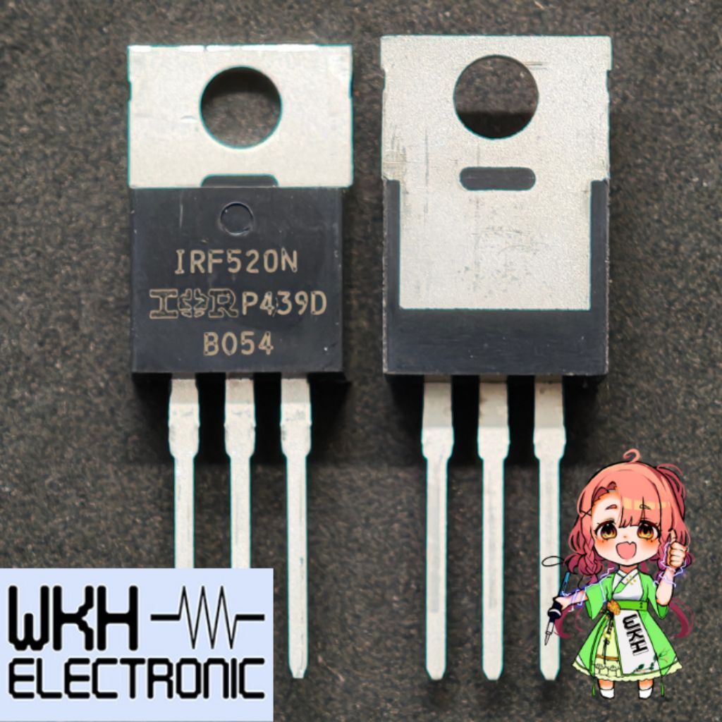 ต้นฉบับ IRF520N IRF520 IRF 520 IRF 520 N MOSFET TO220 ทรานซิสเตอร์