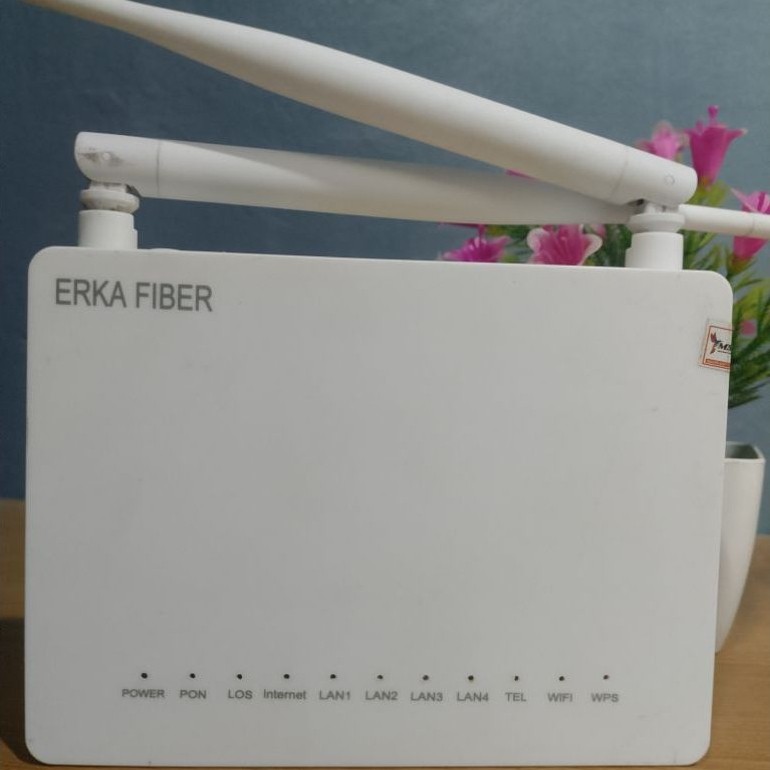 ERKA FIBER XPON ONT RK Modem - F477.V2 ฮาร์ดแวร์ Version V9.0 พอร์ตสีน้ําเงินไม่มีอะแดปเตอร์ Reuter 