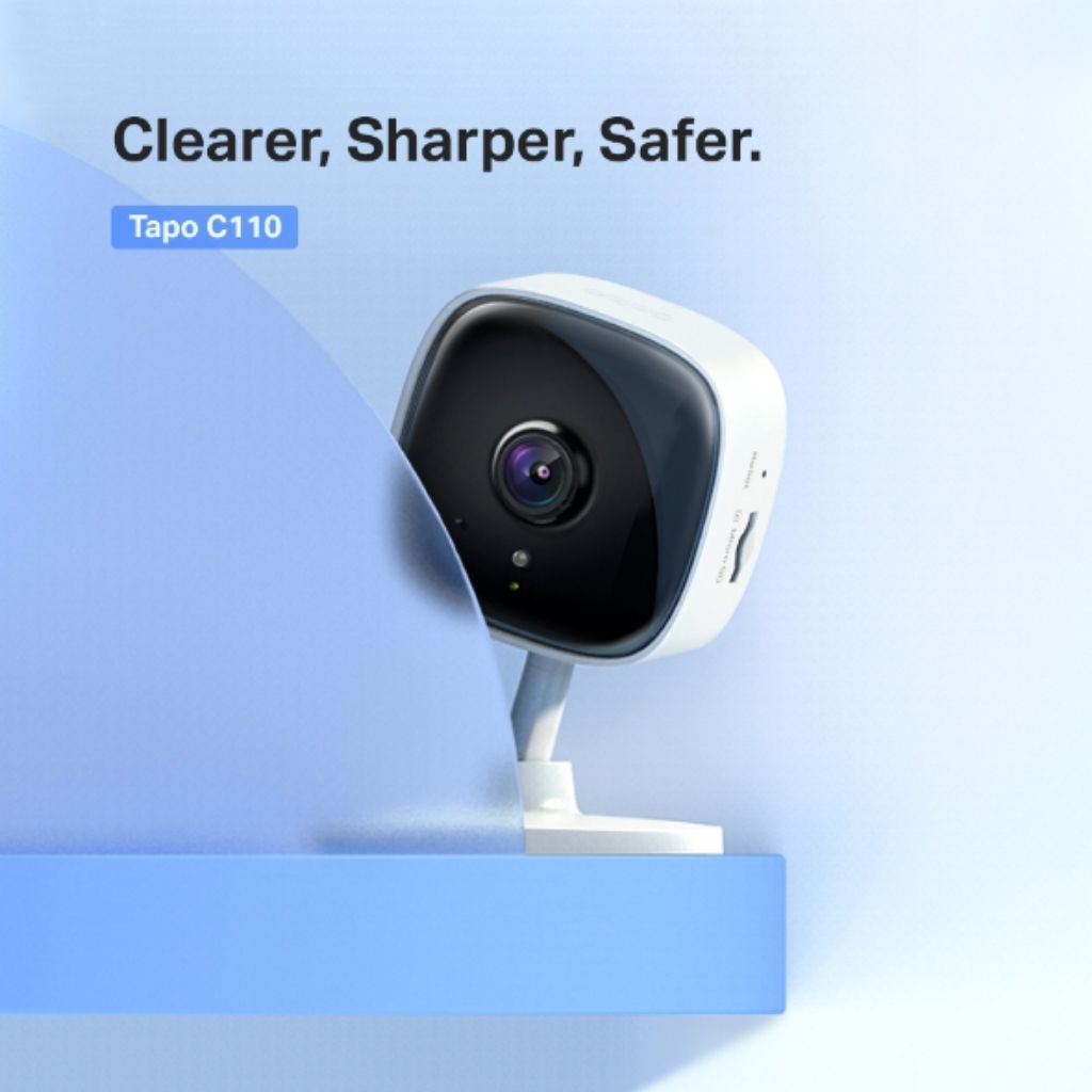 TP-LINK Tapo C110 3MP WiFi กล้องวงจรปิด Night Vision Indoor