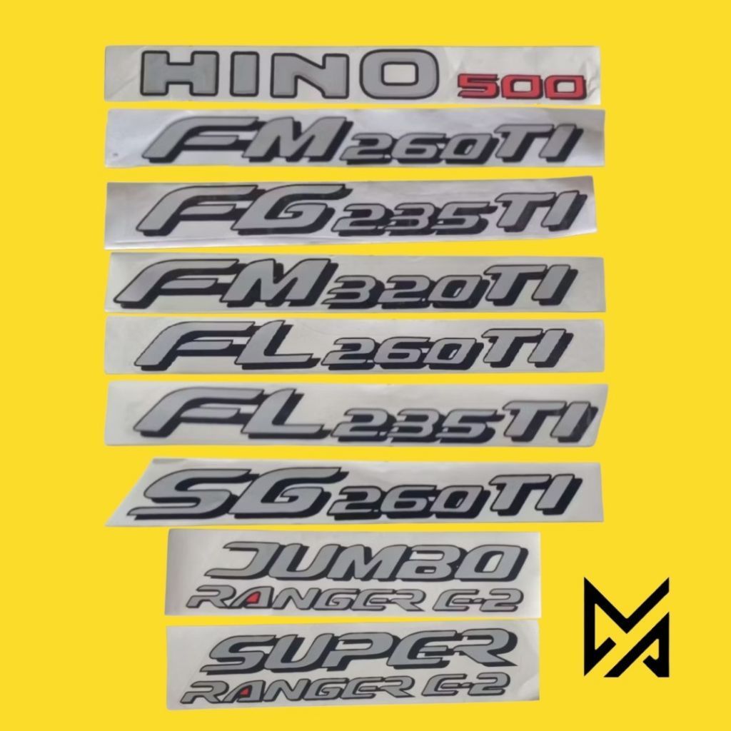 สติ๊กเกอร์ Hino 500 super ranger / Hino 500 lohan รถบรรทุก / Hino 500 fm 260 ti super rangers สติ๊กเ